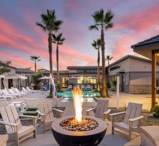 Outdoor Firepit Lounge at Grandstone at Sunrise, Arizona, 85383